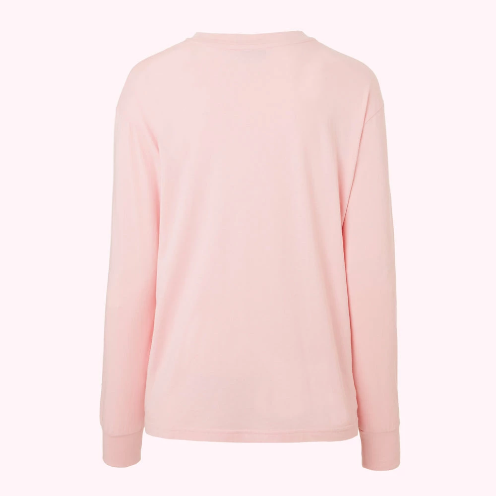 Lulu Guinness BLUSH EMBROIDRED LIP SAMI SWEATSHIRT 4 Lulu Guinness BLUSH EMBROIDRED LIP SAMI SWEATSHIRT