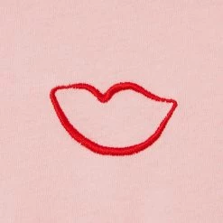 Lulu Guinness BLUSH EMBROIDRED LIP SAMI SWEATSHIRT 9 Lulu Guinness BLUSH EMBROIDRED LIP SAMI SWEATSHIRT