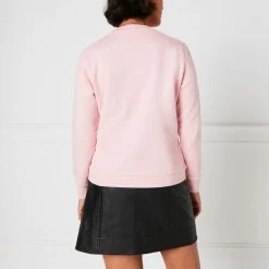 Lulu Guinness BLUSH EMBROIDRED LIP SAMI SWEATSHIRT 10 Lulu Guinness BLUSH EMBROIDRED LIP SAMI SWEATSHIRT