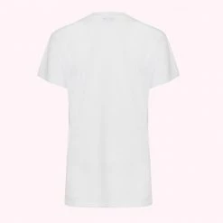 Lulu Guinness CHALK EMBROIDERED LIP MACIE T-SHIRT
