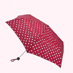 Lulu Guinness RASPBERRY POLKA PEARLS UMBRELLA Pink, Forever