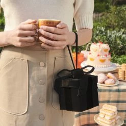 Lulu Guinness BLACK VELVET PRESENT CLUTCH BAG BAGS 15 Lulu Guinness BLACK VELVET PRESENT CLUTCH BAG BAGS