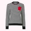 Lulu Guinness STRIPE POCKET SAMI SWEATSHIRT 2 Lulu Guinness STRIPE POCKET SAMI SWEATSHIRT