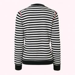 Lulu Guinness STRIPE POCKET SAMI SWEATSHIRT